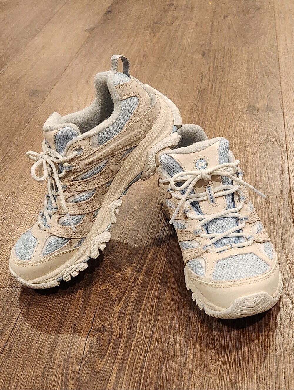 Merrell Moab 3 Hiking Shoes Verbena Cream Blue Women’s Size 9